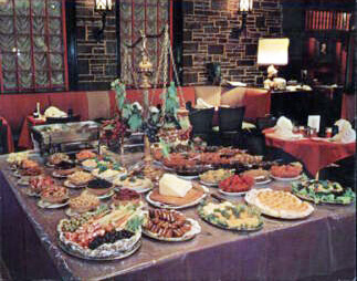 Table with food