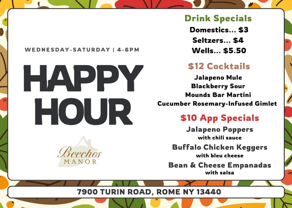 Beeches Happy Hour