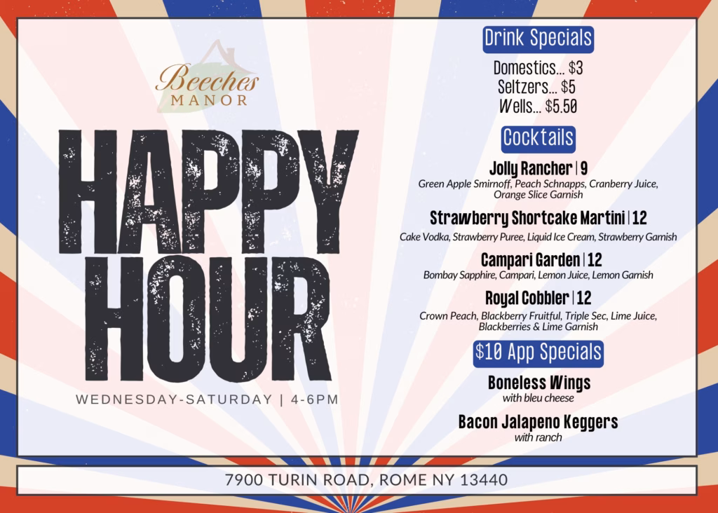 Beeches Happy Hour