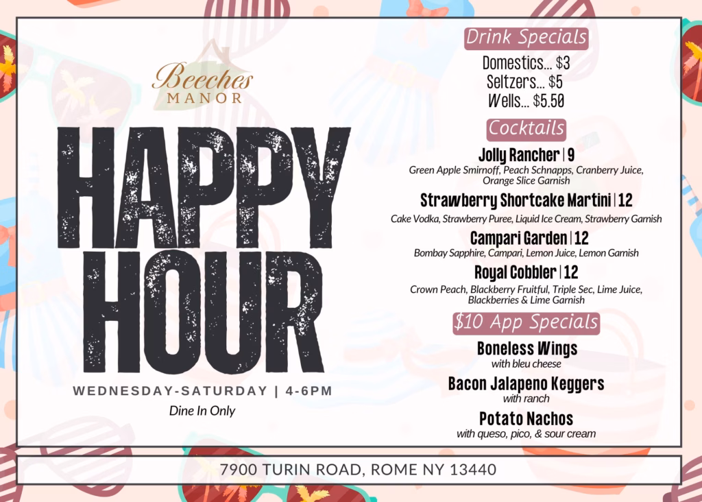 Beeches Happy Hour